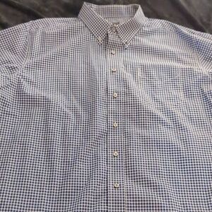 Jos. A. Bank Blue and White Checkered Shirt